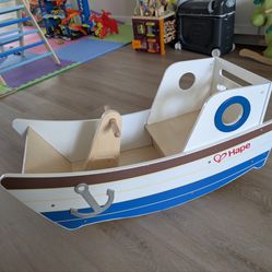 Hape Wooden baby Rocking Boat toy