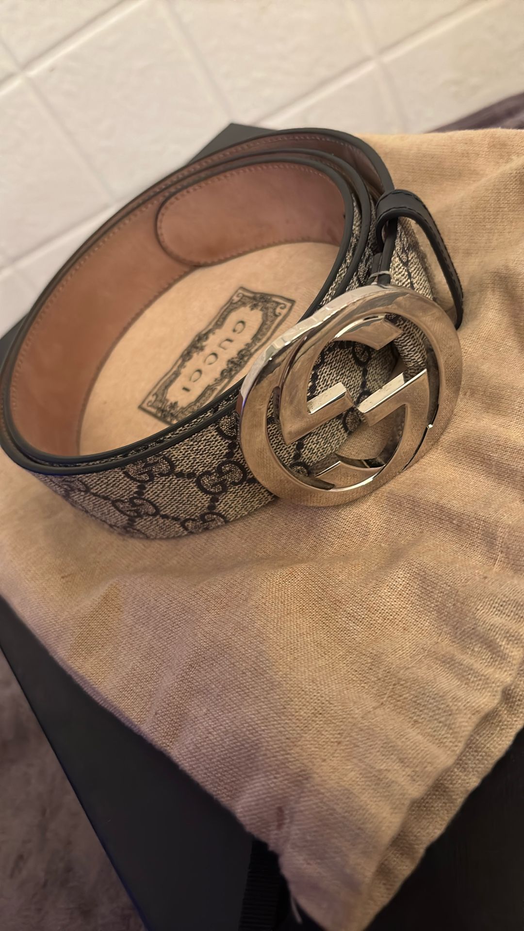 GG SUPREME BELT WITH G BUCKLE