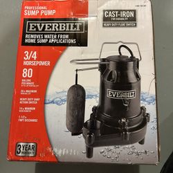 Everbilt 3/4 HP Pro Snap Action Sump Pump