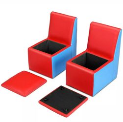 Multi-functional Kids Sofa Table Chair Set Study reading area Thumbnail