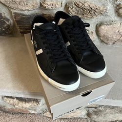 Lacoste Men's Sideline-119 Black/Off White Sneakers Shoes 