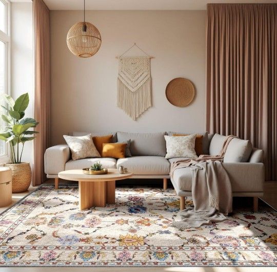 9x6 Rugs Brand New Beautiful Area Rug Floral 9x6 Faux Wool for Sale in Grapevine ...