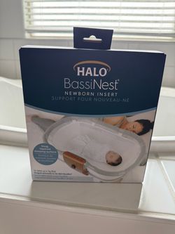 HALO BassiNest Newborn Insert White Brand New Sealed Up to 15 lbs