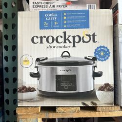 Crock-Pot 7QT Cook And Carry Digital Countdown Slow Cooker With Carry Bag Brand New In Box