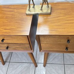  Mid-Century Modern Nightstands – Excellent Condition