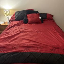 Queen Bedding And Curtains