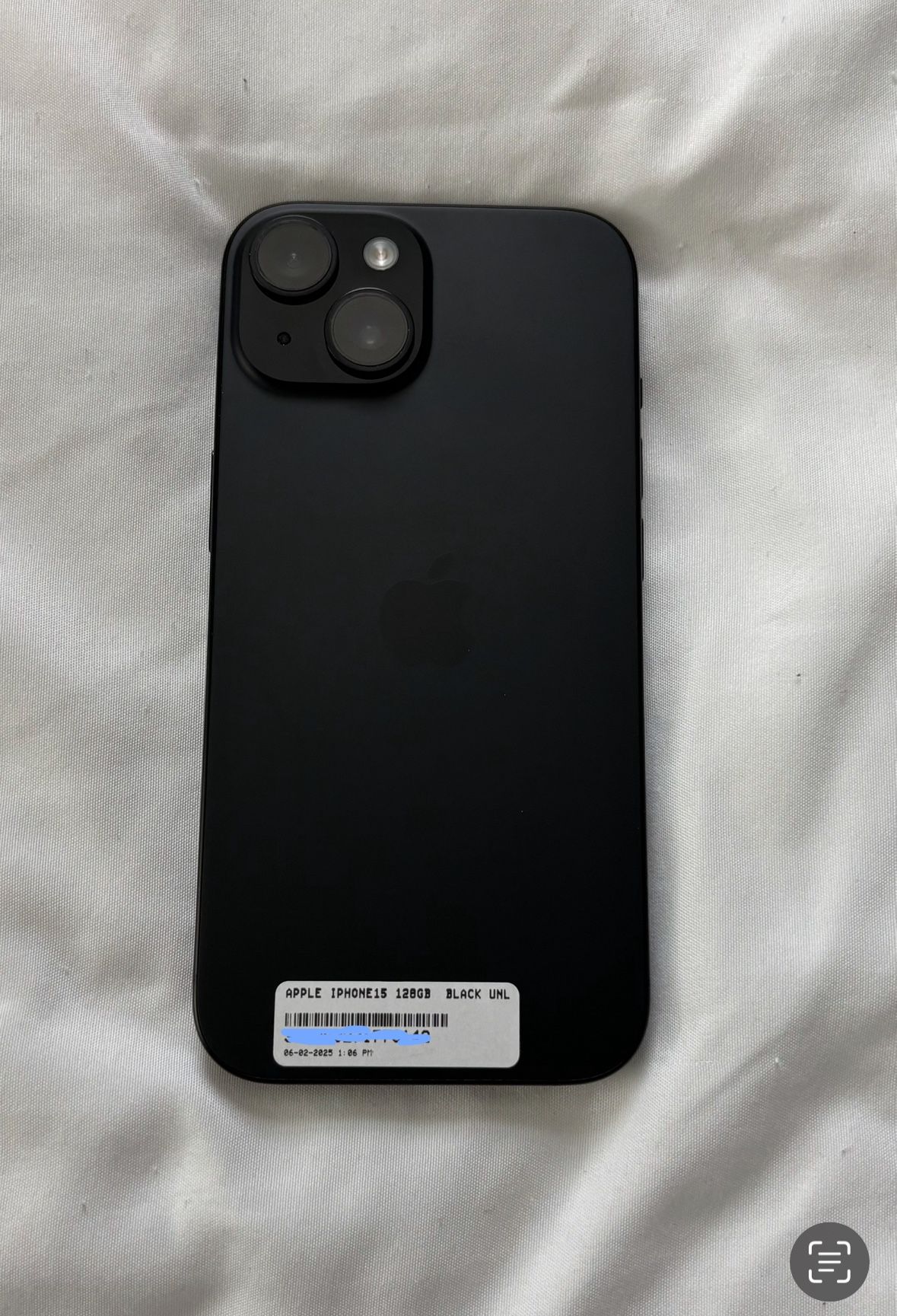 Apple iPhone 15 - Black- Fully Unlocked - Excellent Condition - 128 GB (Refurbished)