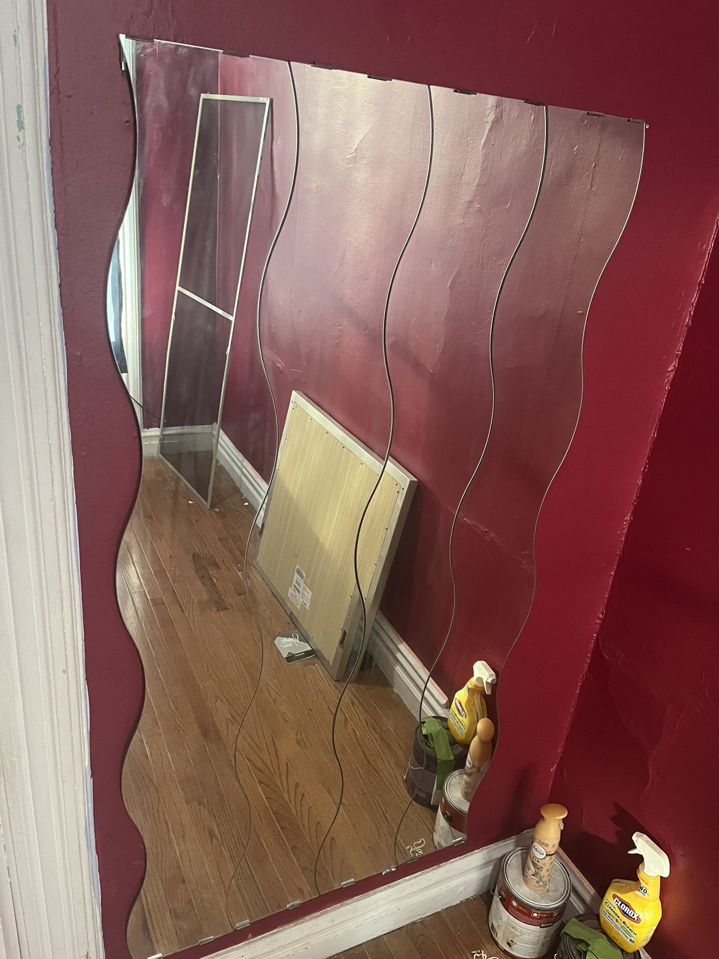 Wavy Edge Wall Mirror
