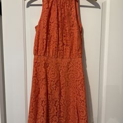 Juicy Couture Orange Scallop Lace Sun Dress Size 2