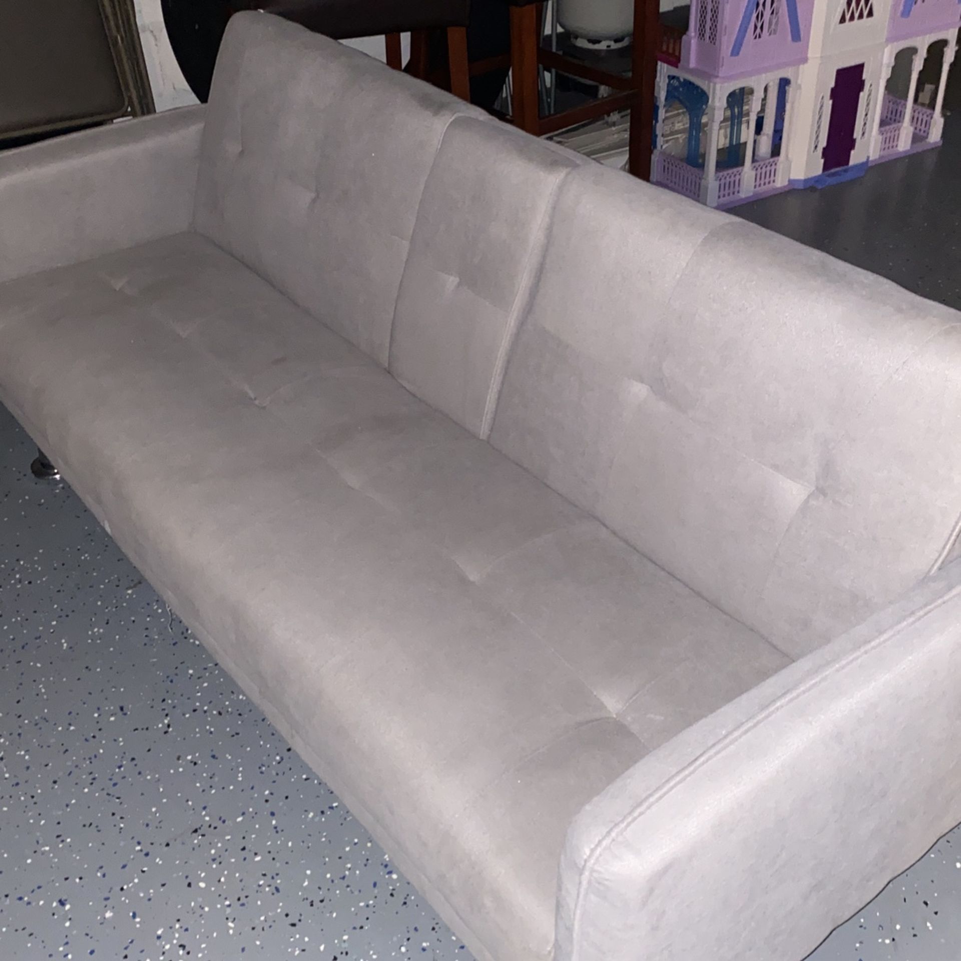 Grey Click Clack Futon Sofá 