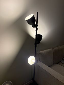 Floor lamp- 3 spotlights (Gray)