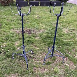 Wrought Iron Standing Plant Holders