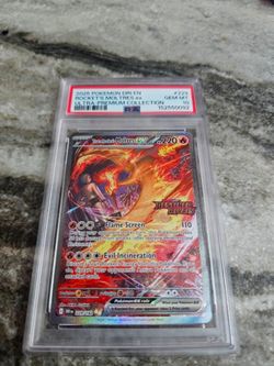 PSA 10 STAMPED TEAM ROCKET'S MOLTRES EX 2025 POKEMON DRI EN-DESTINED RIVALS #229