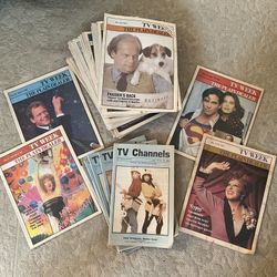 (50) ‘92-‘94 Cleveland Plain Dealer TV WEEK and News Herald TV Channels