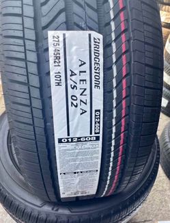 Set of 4 brand new tires  Bridgestone Alenza A/S02 275/45R21 107H $1,150 installation including