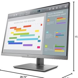 HP EliteDisplay E243 23.8-Inch Screen LED-Lit Monitor Silver (1FH47AA#ABA