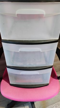 Black 3 Drawer Storage Container
