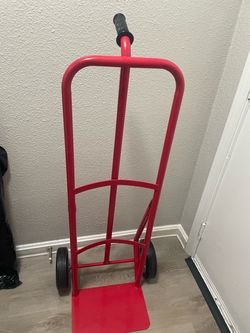 Red Steel Hand Truck Dolly
