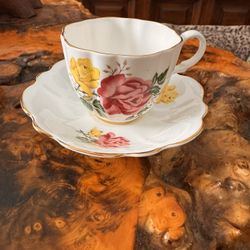 Bone Kent China Taylor & Kent England Teapot And Saucer 