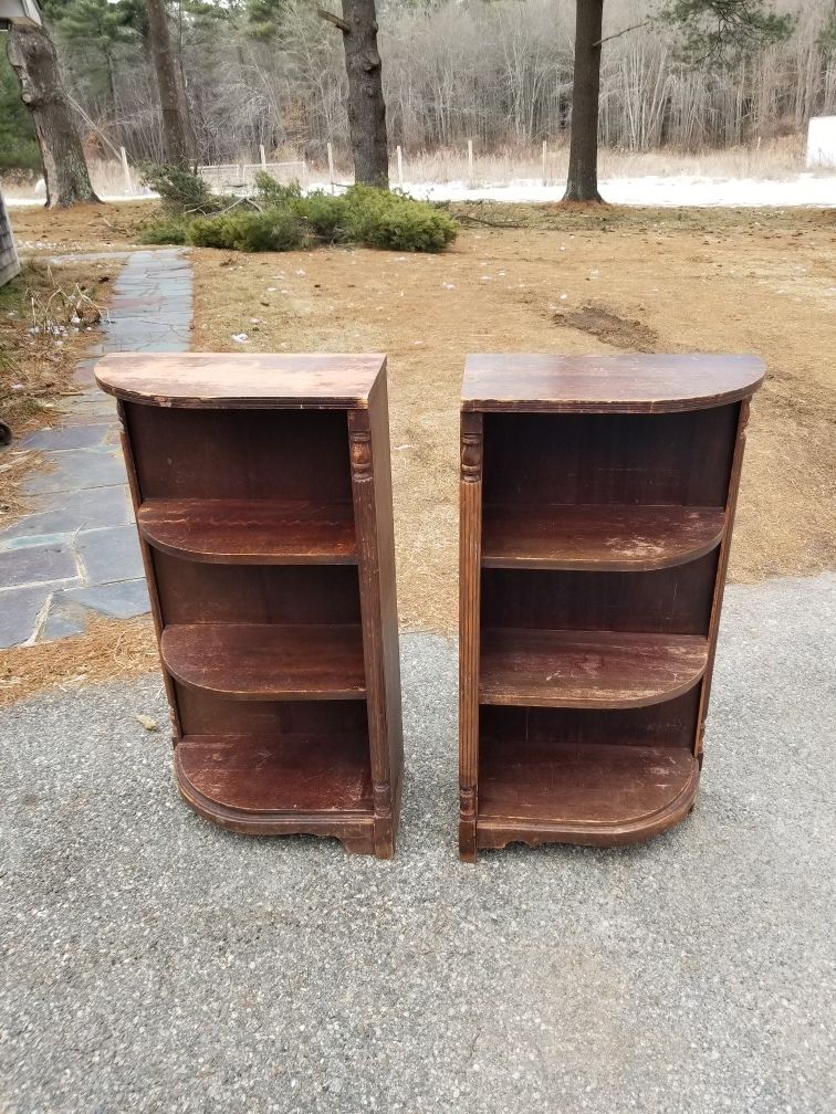 Matching antique shelves