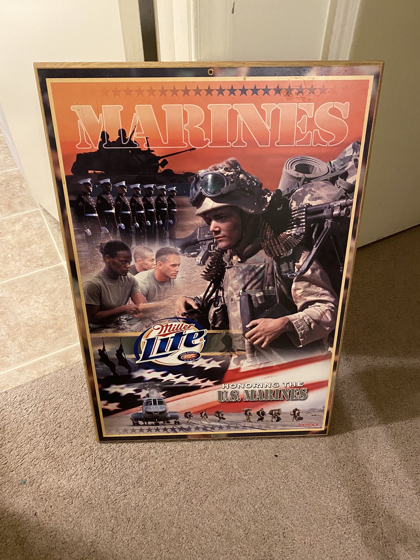 Miller Light Marines Plaque (2003)