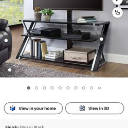 Glass tv stand