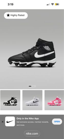 Jordan 1 cleats 13c