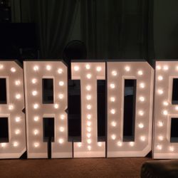 Bride 36 Inch Letters