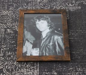Framed Vintage Photo Print - Jim Morrison The Doors Leather Jacket Classic Rock Art (8x10)