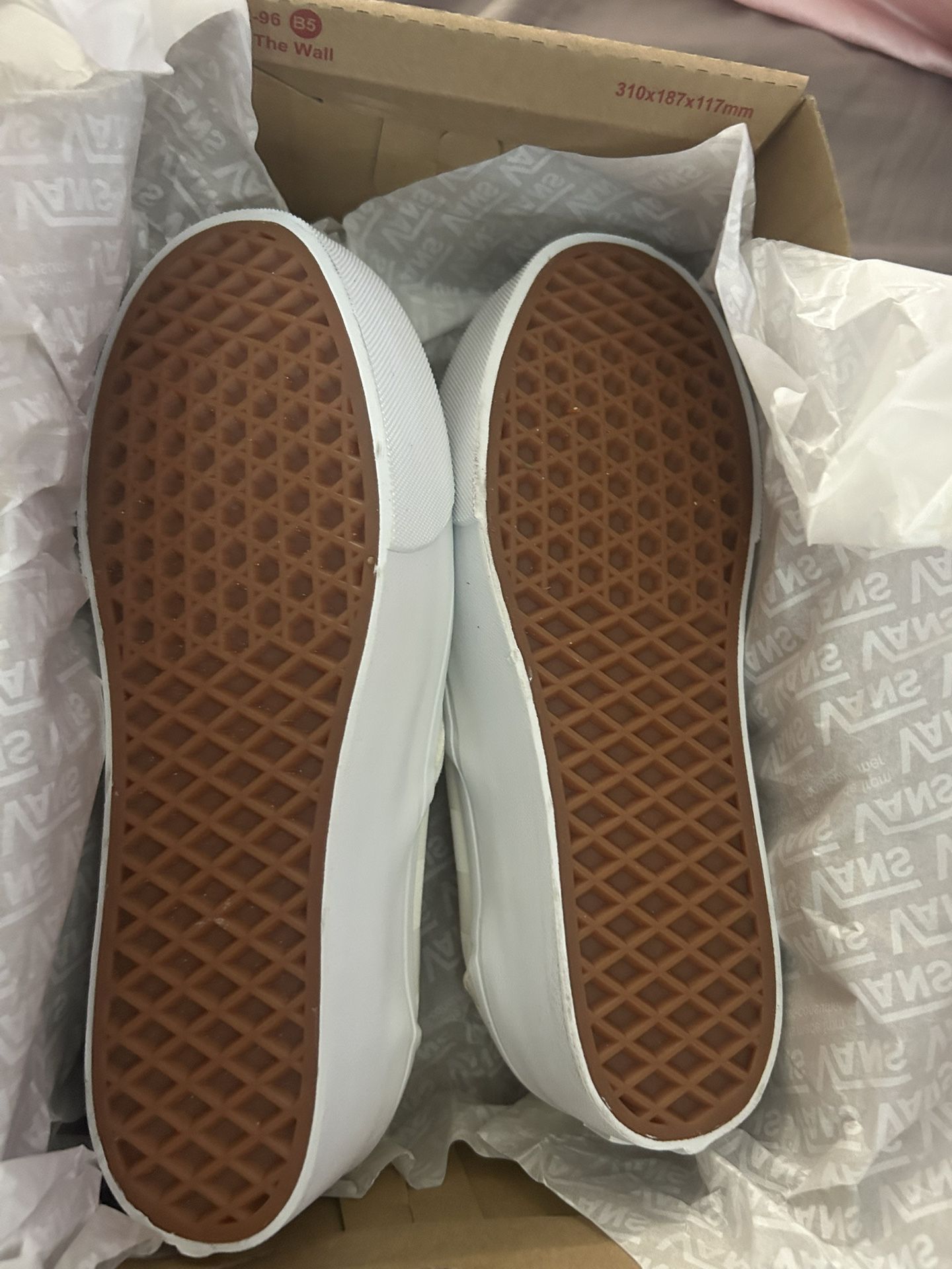 Platform Vans Checkerboard shoes - 8.5w/7m
