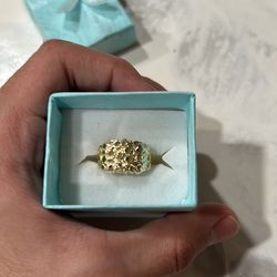 Gold nugget ring size 7
