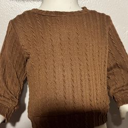 Baby Brown Knit Sweater – 3 Months