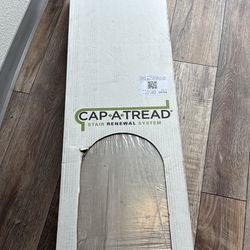  4 NEW Cap-A-Tread Stair Renewal System – Light Gray Oak – Master Packs 