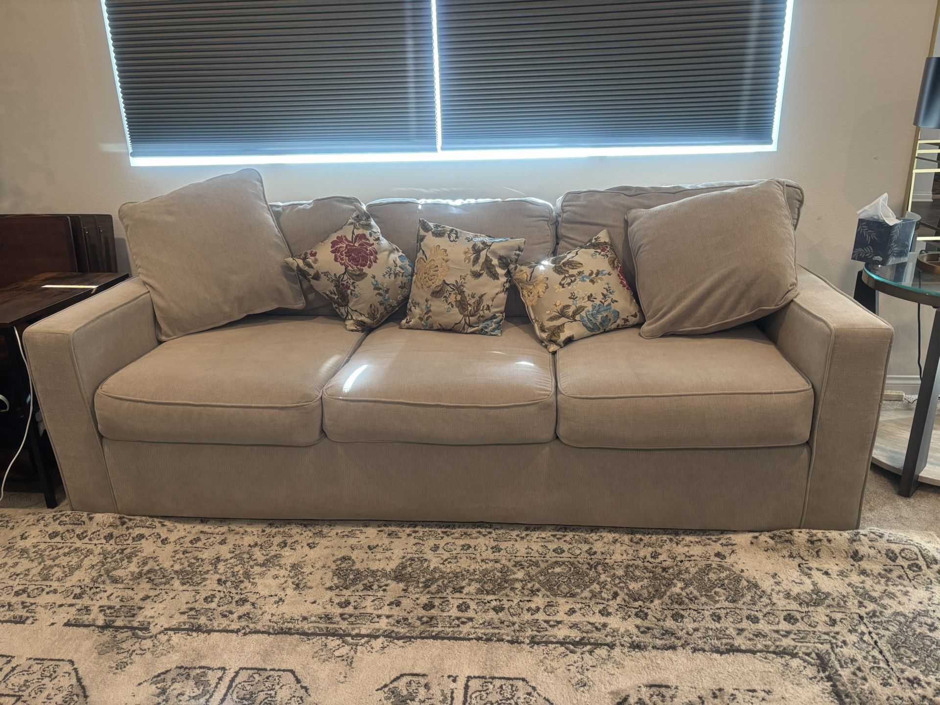Macy’s Sofa Set With Cushions