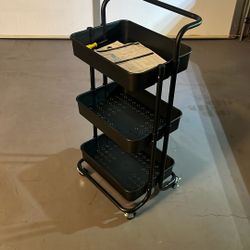 Utility Cart Rolling Storage Shelve 