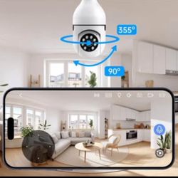 Indoor/Outdoor Security Camera Light Bulb 
