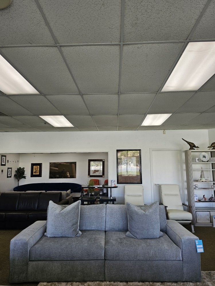 Fabric Sofa with toss pillows