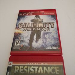 PS3 Call Of Duty And Resistance Fall Of Man .