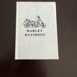 Harley Davidson Lighter In Wooden Box Case 