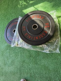 55lb bumper plate set 110lb total gym