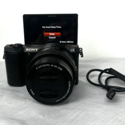 Sony Alpha A5100 24.3MP Mirrorless Digital Camera W/ Kit Lens