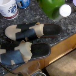 Black Mens Slides