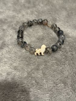 Mixed Grey Lion Bracelet 