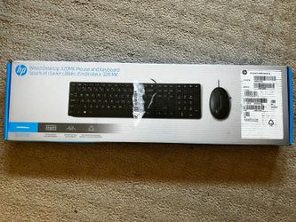 HP Wired Desktop 320MK Mouse and Keyboard - NEW in Box