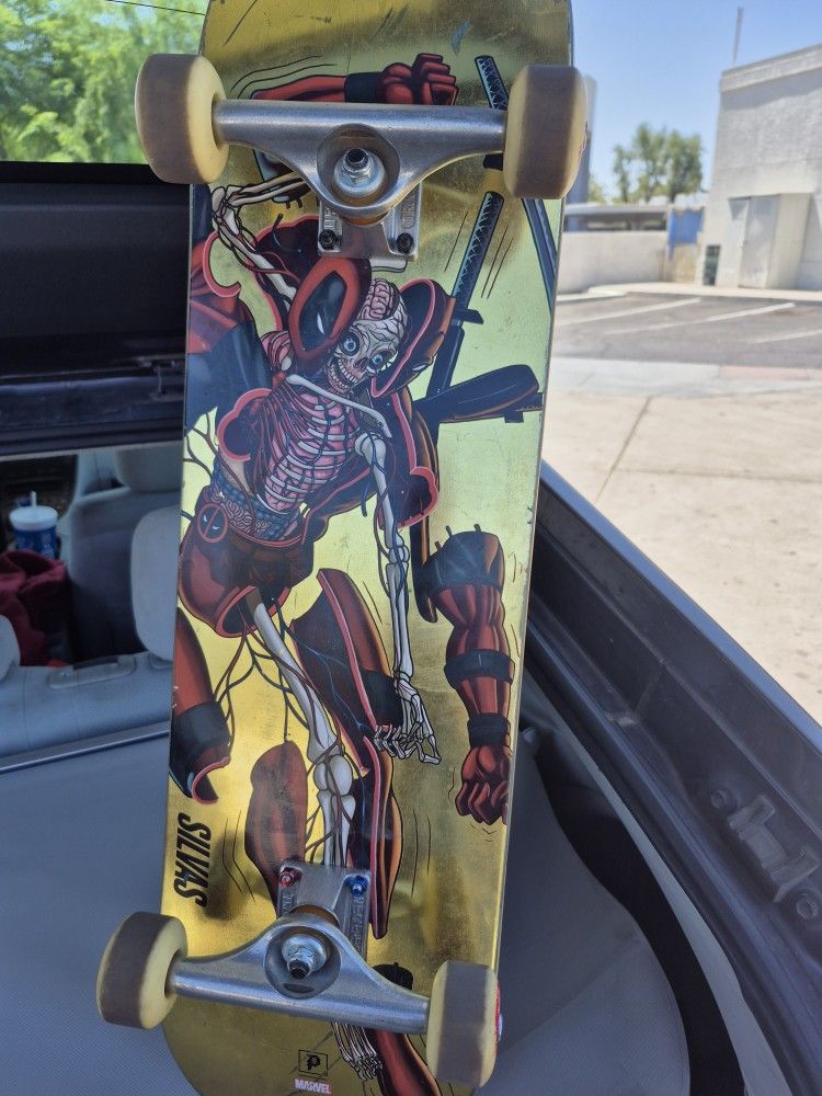 PrimitivexSliva Nychos Decal Deadpool Skateboard
