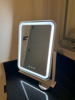 LED Vanity Makeup Mirror with 3 Light Modes + 5X Mirror