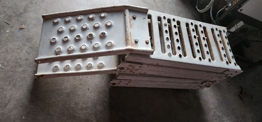 FOLDABLE Heavy Duty Metal steel ramp set