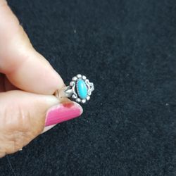 Turquoise Silver Size 6