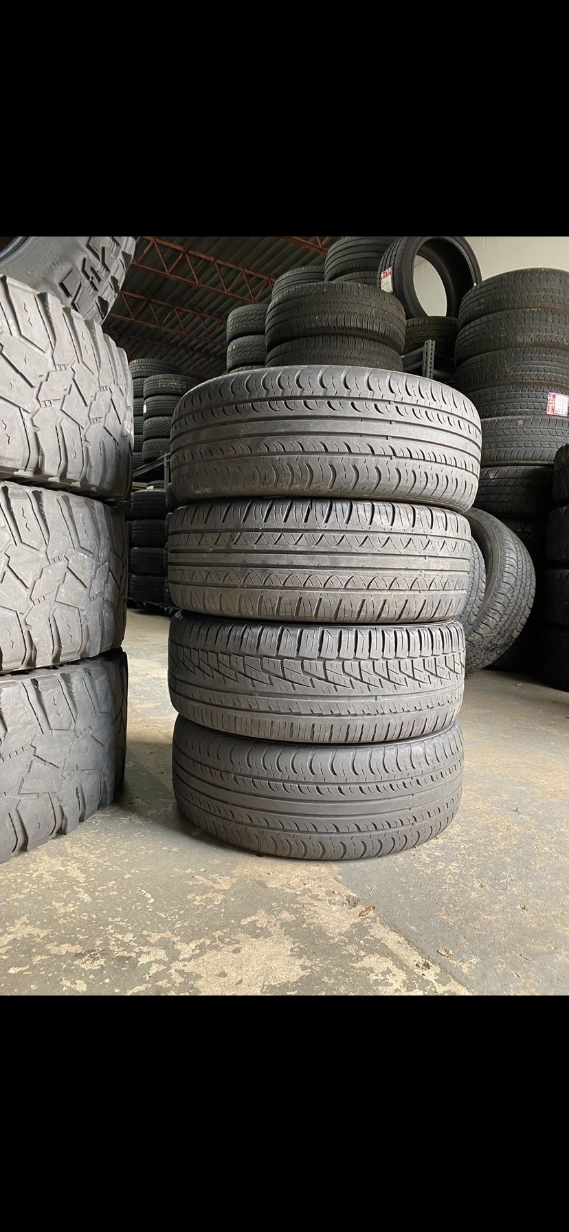 4) Kia Spectra Wheels and Tires Size 205/50/16 Lug pattern 4x4.5 aka