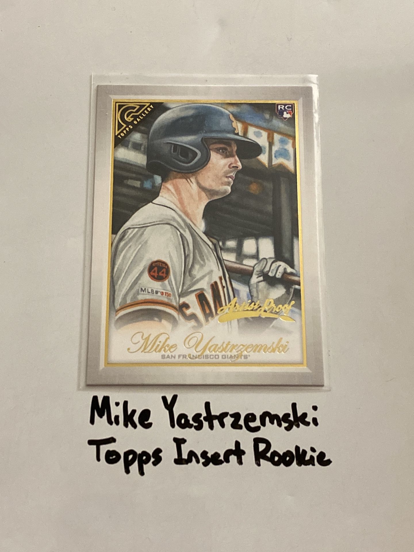 Mike Yastrzemski Kansas City Royals Outfielder Topps Short Print Insert Rookie Card.